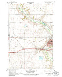 1961 Map of Valley City, ND, 1986 Print