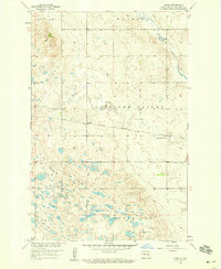 preview thumbnail of historical topo map of Stutsman County, ND in 1958