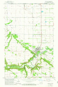 Download a high-resolution, GPS-compatible USGS topo map for Walhalla, ND (1965 edition)