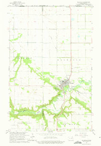 preview thumbnail of historical topo map of Walhalla, ND in 1964