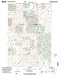 Download a high-resolution, GPS-compatible USGS topo map for Wannagan Creek East, ND (2001 edition)