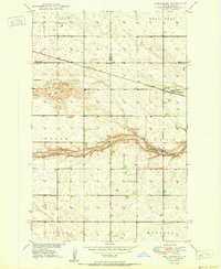 Download a high-resolution, GPS-compatible USGS topo map for Wellsburg, ND (1950 edition)