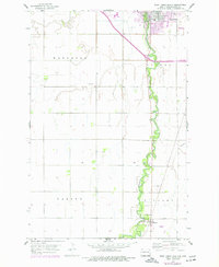 Download a high-resolution, GPS-compatible USGS topo map for West Fargo South, ND (1977 edition)
