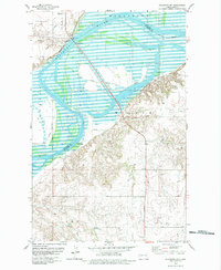 Download a high-resolution, GPS-compatible USGS topo map for Williston SW, ND (1979 edition)