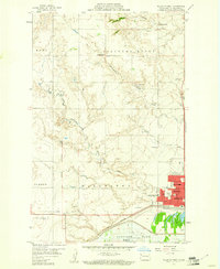 1959 Map of Williston, ND, 1960 Print