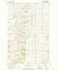 preview thumbnail of historical topo map of Burleigh County, ND in 1966
