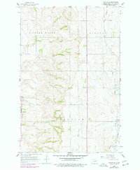 preview thumbnail of historical topo map of Burleigh County, ND in 1966