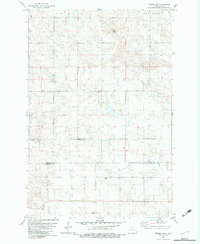 Download a high-resolution, GPS-compatible USGS topo map for Wishek SW, ND (1983 edition)