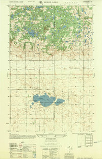 Download a high-resolution, GPS-compatible USGS topo map for Lords Lake, ND (1959 edition)