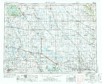 1953 Map of Devils Lake, 1986 Print