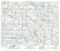 1952 Map of New Rockford, 1986 Print