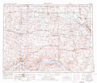 1953 Map of Crosby, ND, 1976 Print