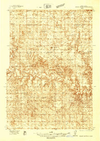1938 Map of Heart Butte
