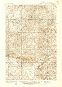 preview thumbnail of historical topo map of Rolette County, ND in 1936