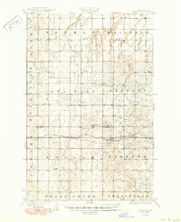 1929 Map of Benedict, 1950 Print