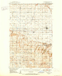 preview thumbnail of historical topo map of Columbus, ND in 1950