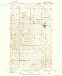 1950 Map of Ambrose, ND