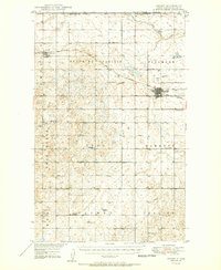1950 Map of Crosby, ND