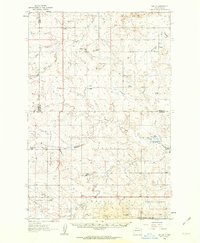 1961 Map of Daglum, 1963 Print