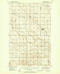 Download a high-resolution, GPS-compatible USGS topo map for Deering, ND (1950 edition)