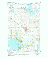 preview thumbnail of historical topo map of Ramsey County, ND in 1950