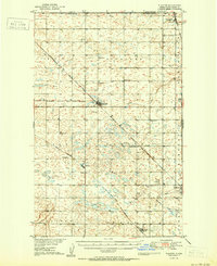 1950 Map of Flaxton, ND
