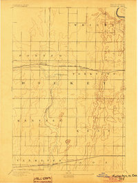 1894 Map of Fullerton, 1904 Print