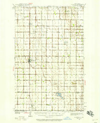 1939 Map of Glasston, 1958 Print