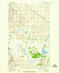 Download a high-resolution, GPS-compatible USGS topo map for Grahams Island, ND (1959 edition)