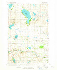 Download a high-resolution, GPS-compatible USGS topo map for Hamar, ND (1965 edition)
