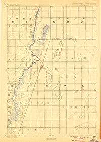 1894 Map of Hecla, 1904 Print
