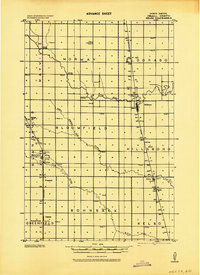preview thumbnail of historical topo map of Traill County, ND in 1943