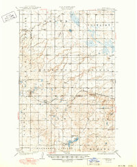 1929 Map of McHenry County, ND, 1950 Print
