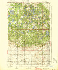 preview thumbnail of historical topo map of Rolette County, ND in 1942