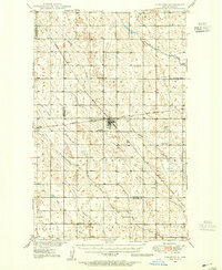1948 Map of Lansford, 1955 Print