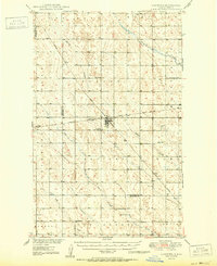 1950 Map of Lansford, ND
