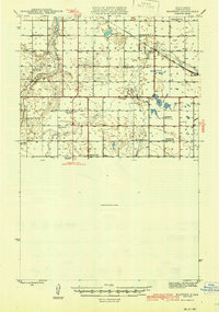 1945 Map of Wells County, ND