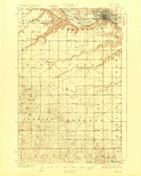 preview thumbnail of historical topo map of Minot, ND in 1928
