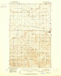 preview thumbnail of historical topo map of Noonan, ND in 1950