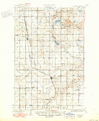 1931 Map of Oberon, 1950 Print