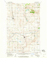 preview thumbnail of historical topo map of Oberon, ND in 1950