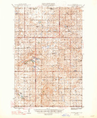 preview thumbnail of historical topo map of Sheridan County, ND in 1947