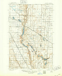 1900 Map of Pingree, ND, 1949 Print