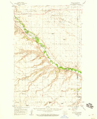 1949 Map of Sawyer, ND, 1959 Print