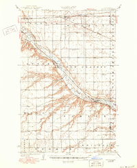 1929 Map of Ward County, ND, 1950 Print