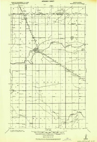 1943 Map of Cavalier County, ND