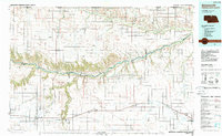 1985 Map of Ainsworth, NE, 1988 Print
