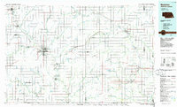 1986 Map of Adams, NE