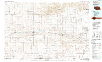1985 Map of Kimball, 1989 Print