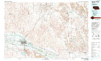 Download a high-resolution, GPS-compatible USGS topo map for North Platte, NE (1994 edition)